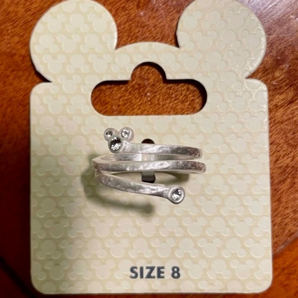 Disney mickey mouse wrap ring with Crystals, New, size # 7 - Picture 2 of 3